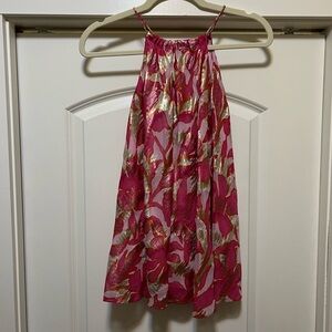 Omika Pink and Gold halter tank